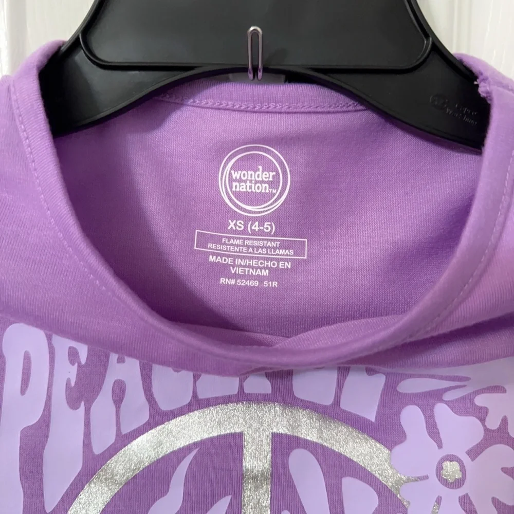 Wonder Nation Purple Peaceful Slumber Pajama Set